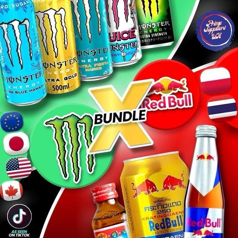 Monster Energy x RedBull - Ultimate Energy Drinks Bundle