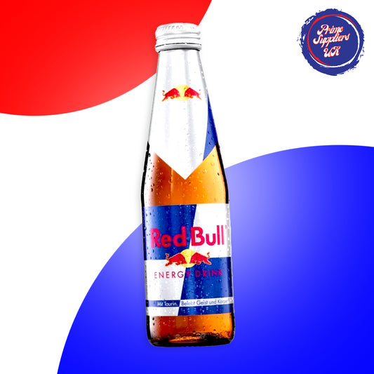 Red Bull Energy Drink Glass Bottle