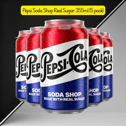 Pepsi Soda Shop Real Sugar (5 Pack)