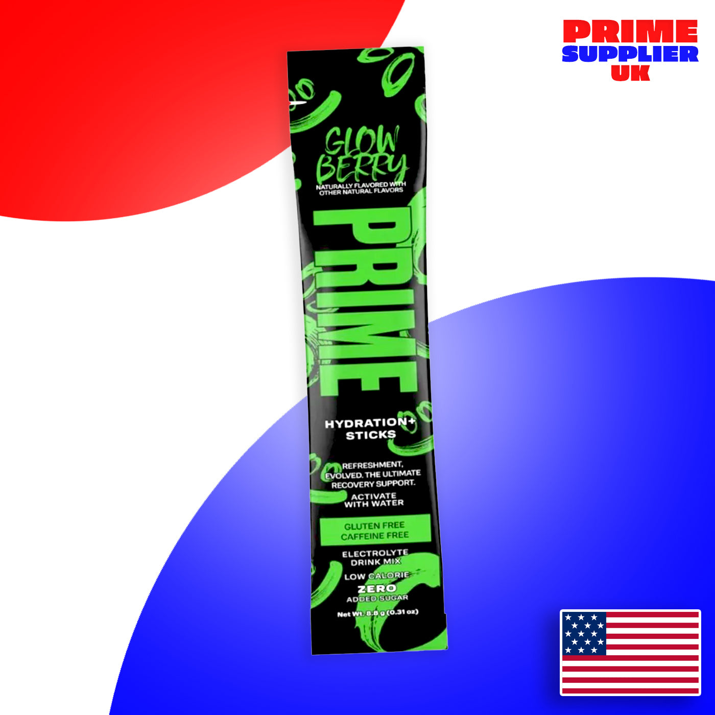 Prime Hydration Glow Berry Powder Sticks (Single)